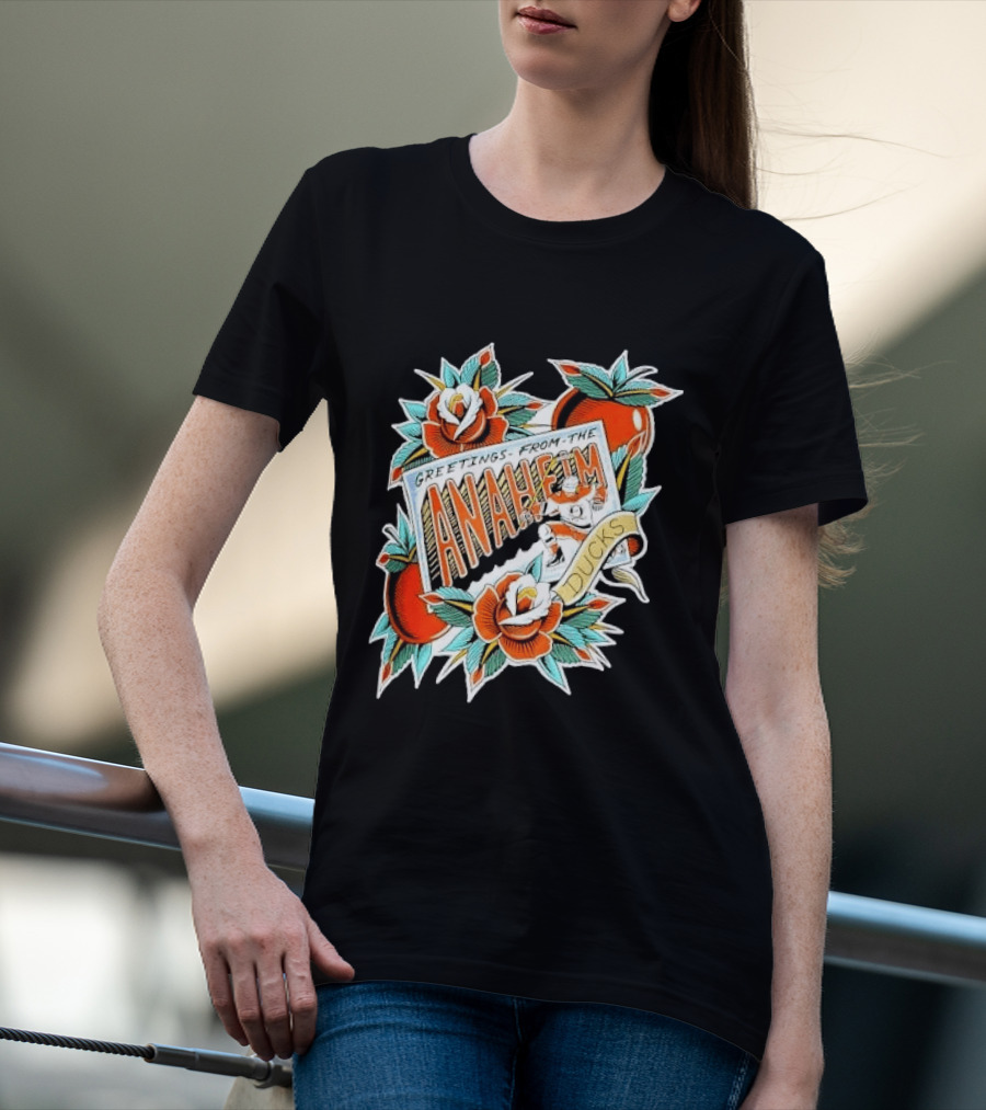 Greetings From The Anaheim Ducks Hockey Tattoo T-Shirt