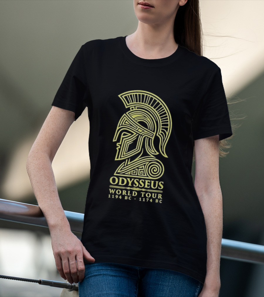 Odysseus World Tour 1194 BC 1174 BC Spartan Helmet T-Shirt