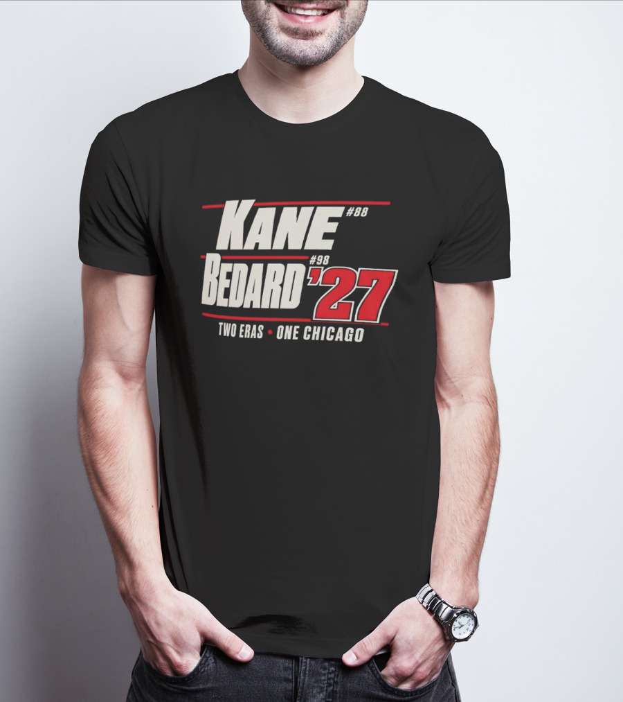 Kane 88 Bedard 98 '27 Two Eras One Chicago T-Shirt