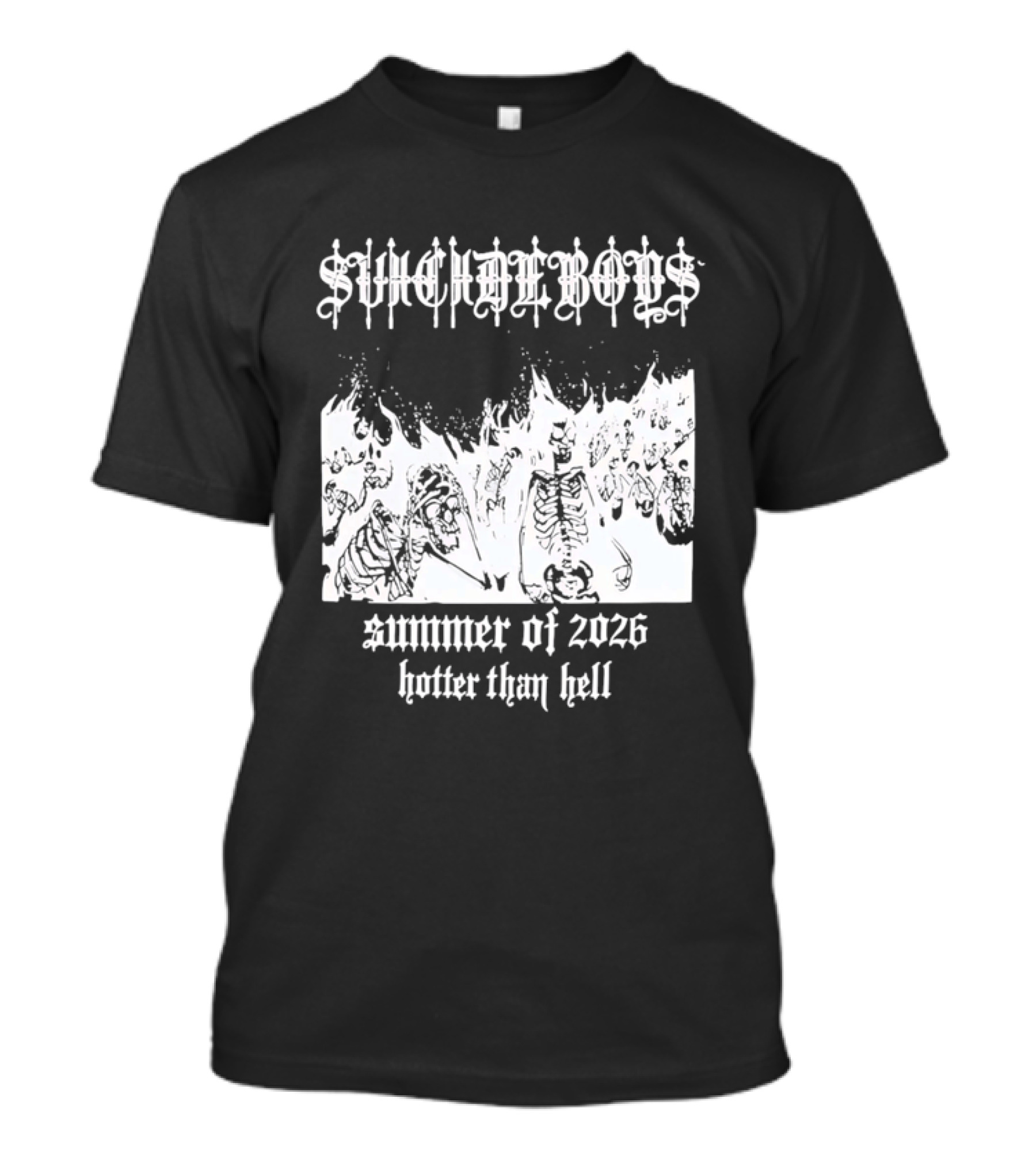 Suicideboys Summer Of 2026 Hotter Than Hell Skeletons T-Shirt