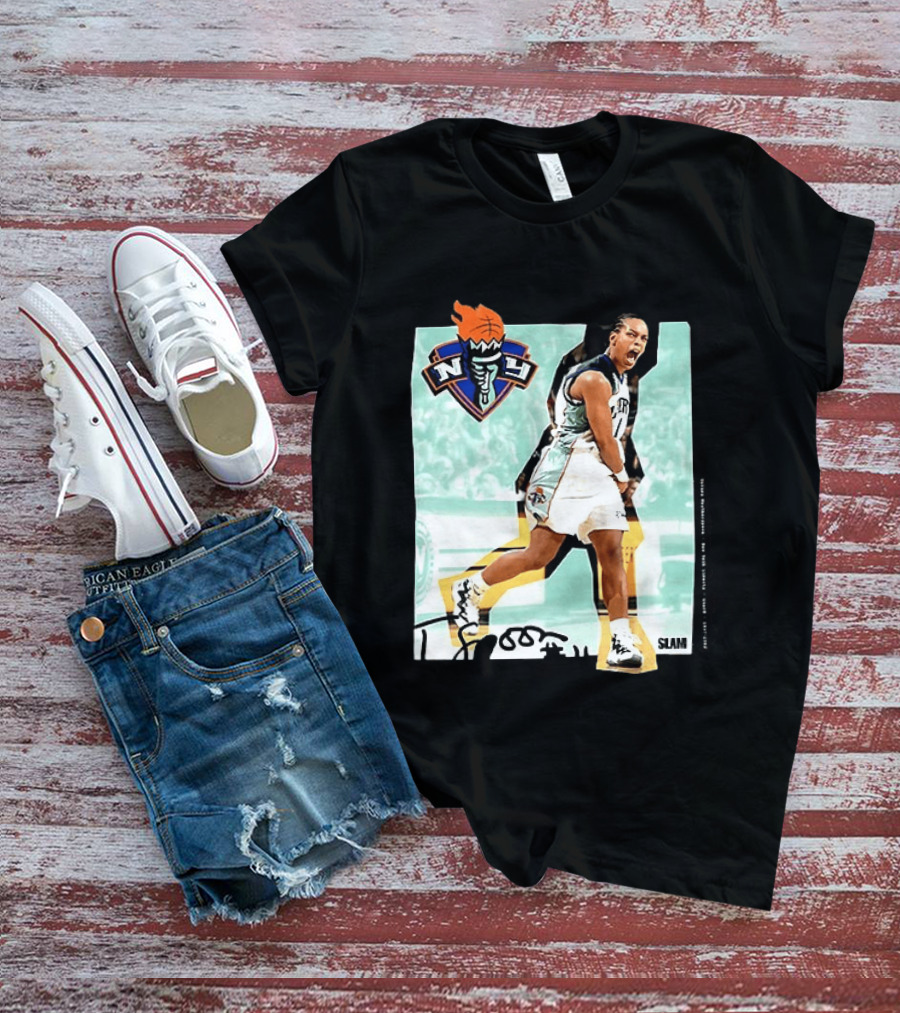 WNBA Legends Teresa Weatherspoon New York Liberty SLAM T-Shirt