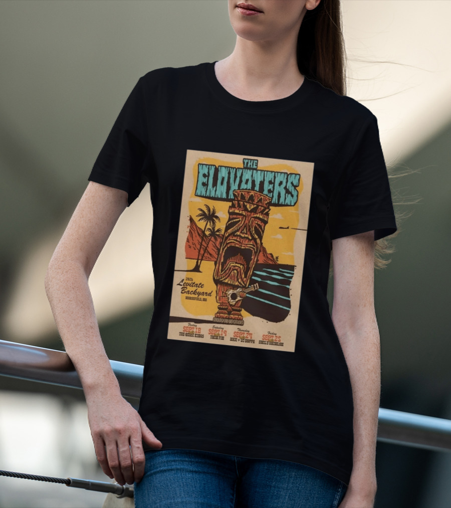 The Elovaters 2026 Levitate Backyard Marshfield MA Event With The Guess Who Max DJ Boppa Emily Rose Sept 18 25 T-Shirt