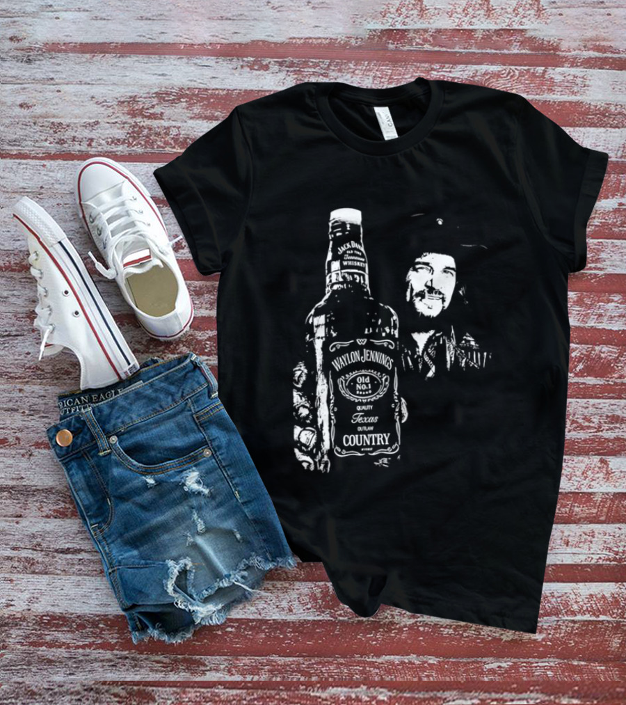 Waylon Jennings Old No 8 Brand Texas Country T-Shirt