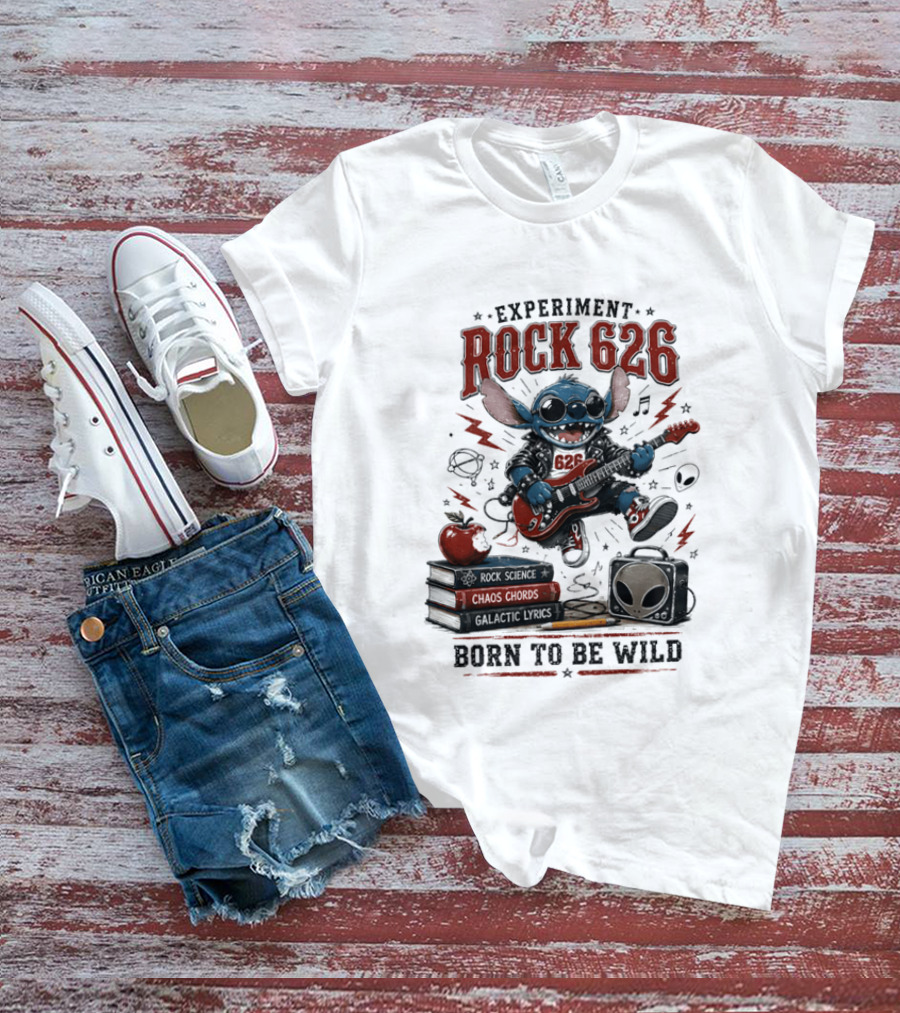 Experiment Rock 626 Born To Be Wild Music Science Chaos Chords Galactic Vibes T-Shirt