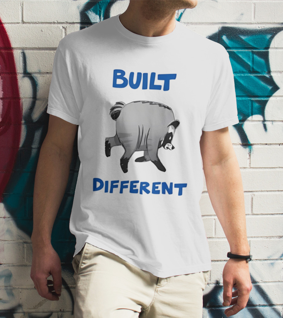 Jimothy The Raccoon Built Different T-Shirt