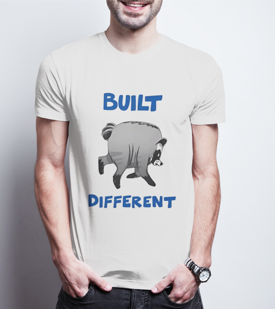 Jimothy The Raccoon Built Different T-Shirt