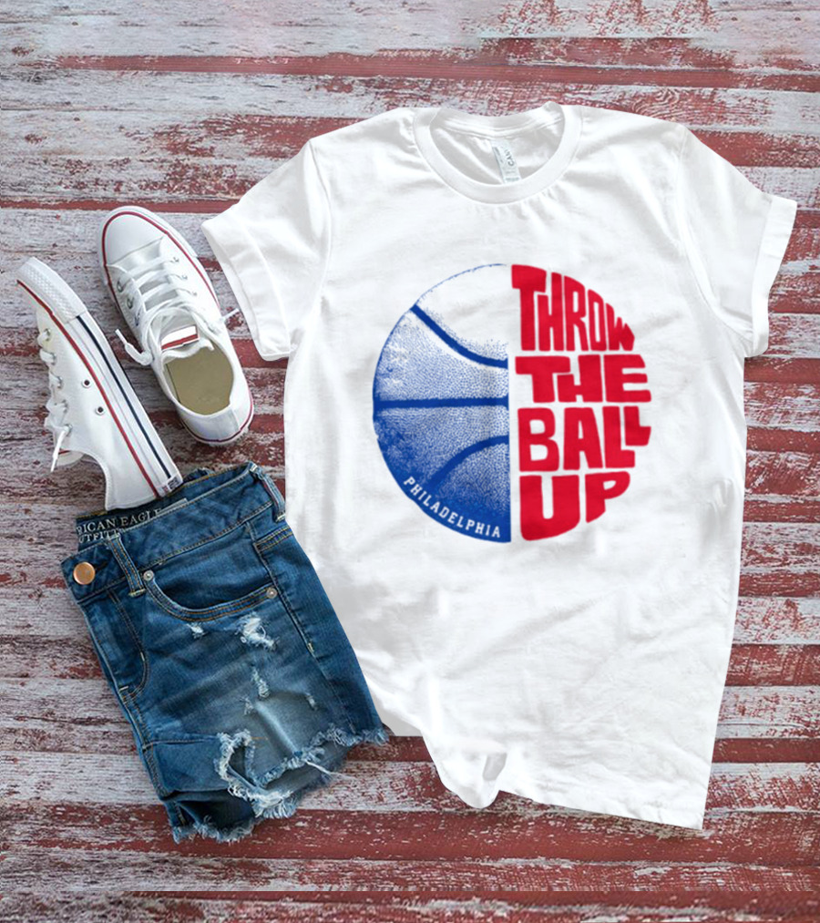 LeBron James Philadelphia 76ers Throw The Ball Up Basketball T-Shirt