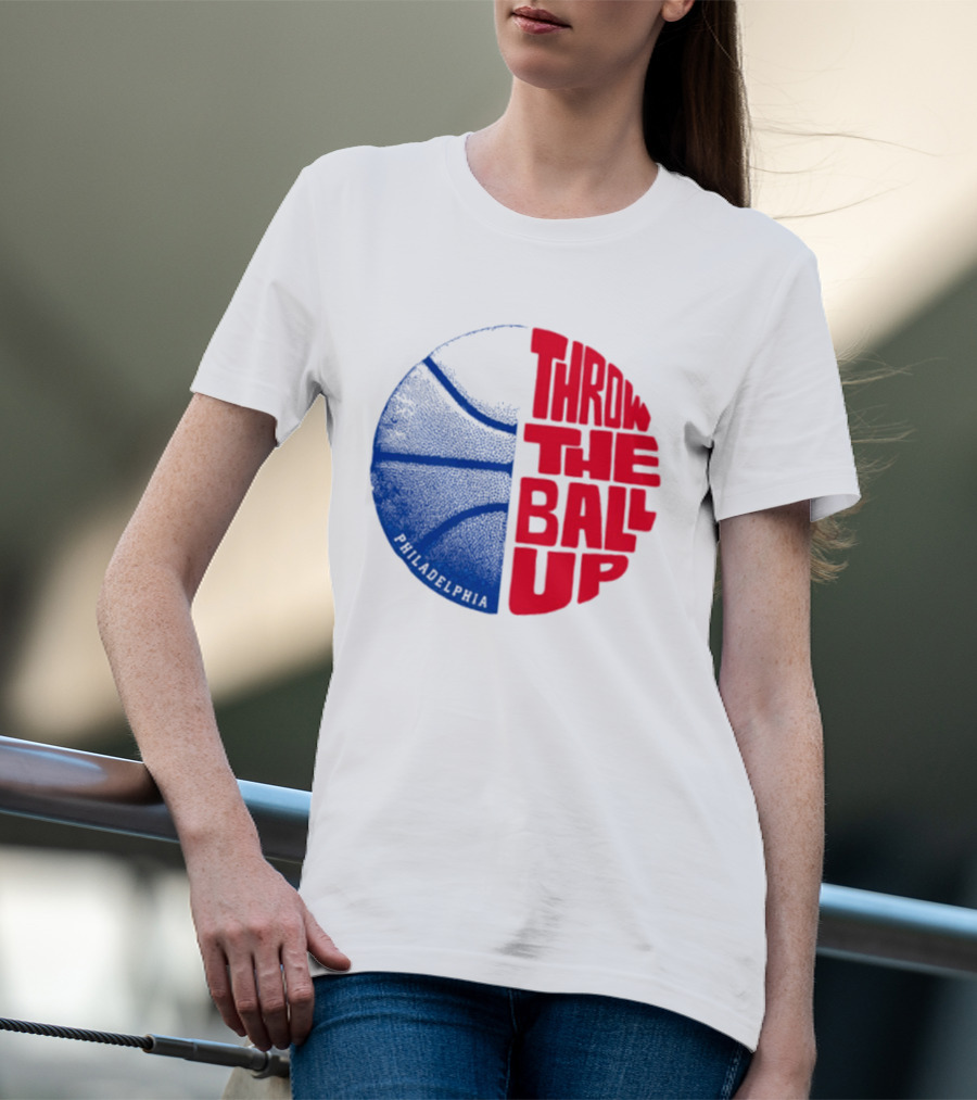 LeBron James Philadelphia 76ers Throw The Ball Up Basketball T-Shirt