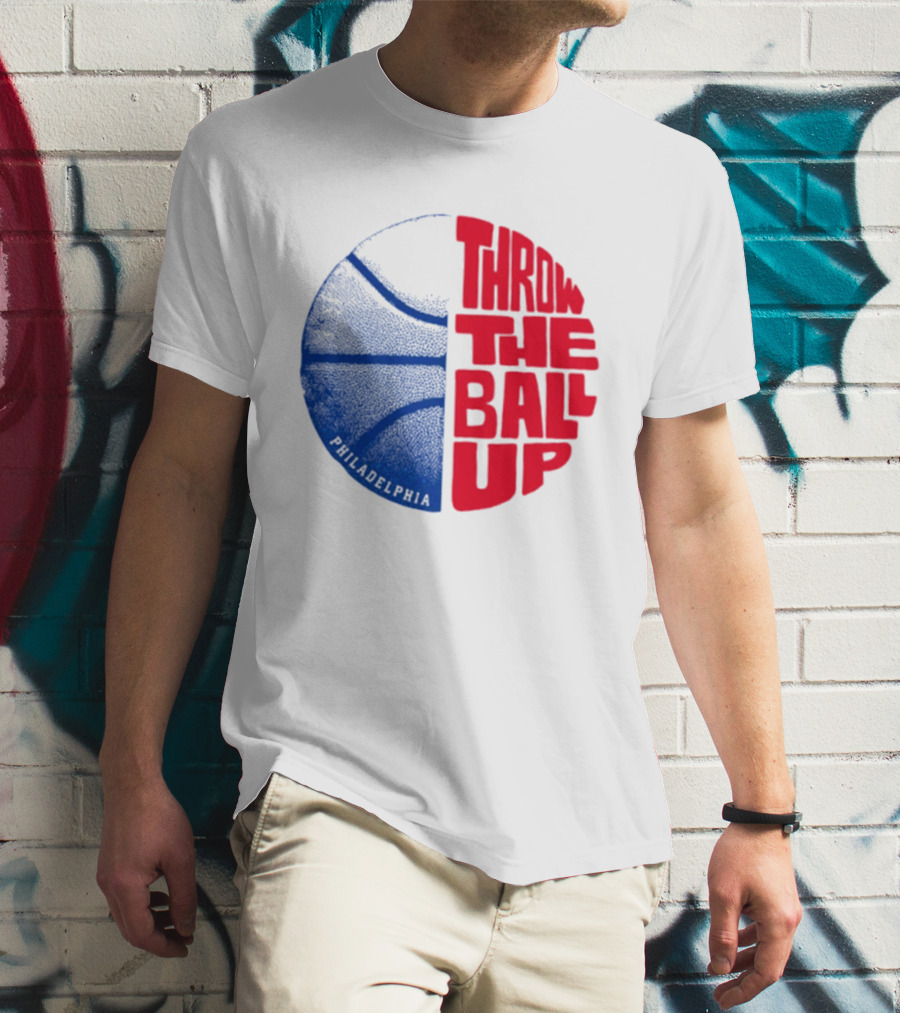 LeBron James Philadelphia 76ers Throw The Ball Up Basketball T-Shirt