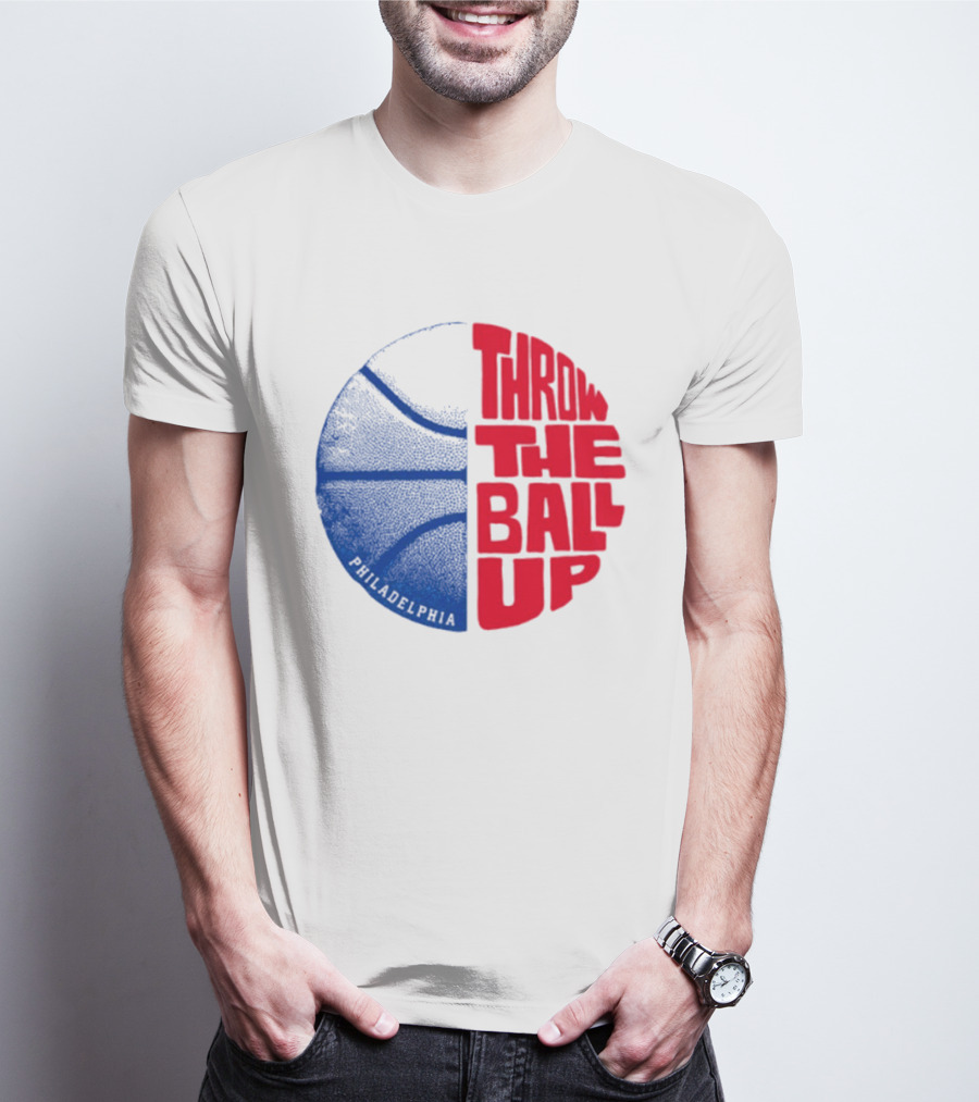 LeBron James Philadelphia 76ers Throw The Ball Up Basketball T-Shirt
