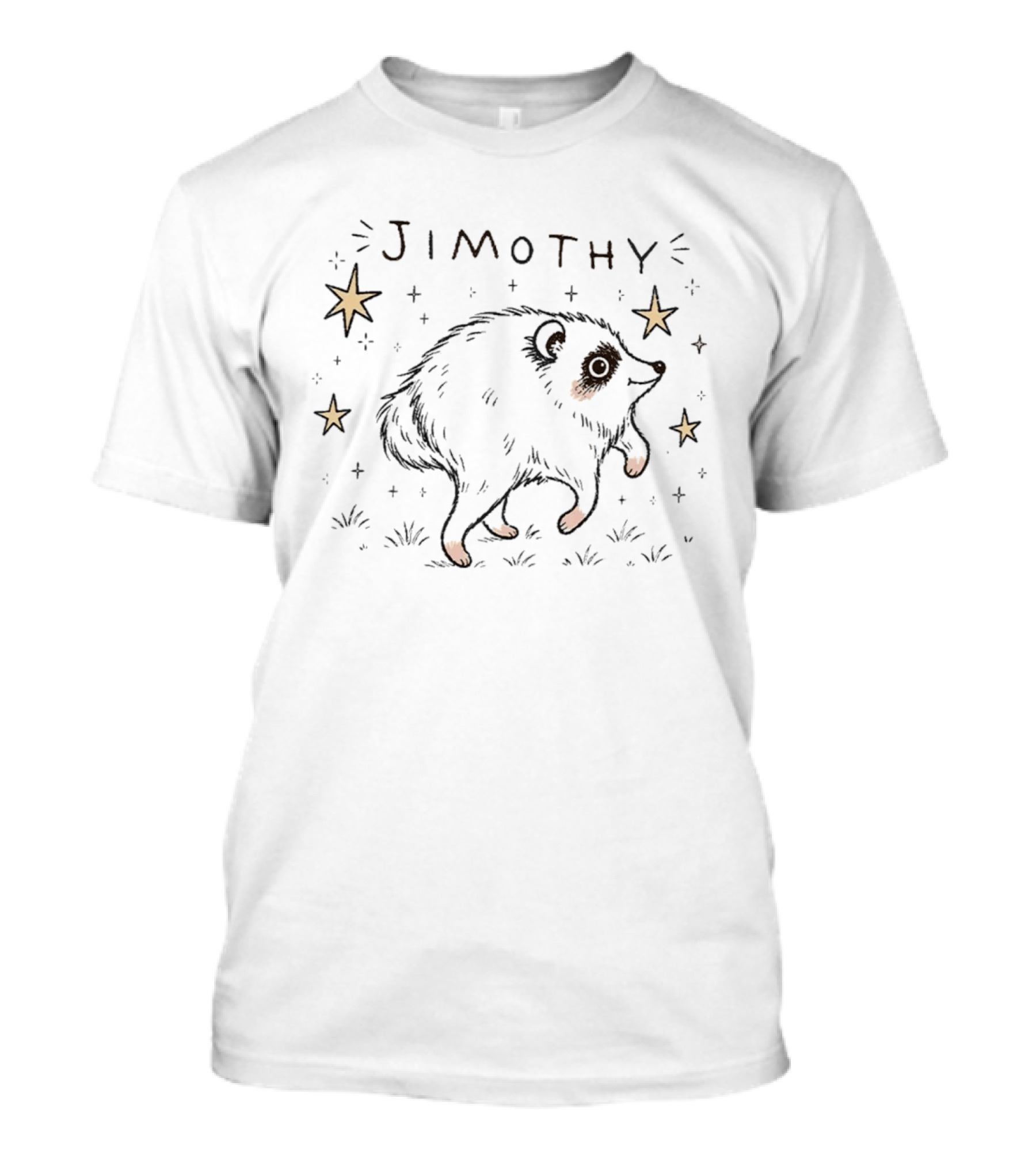 Jimothy Raccoon With Stars And Whimsical T-Shirt