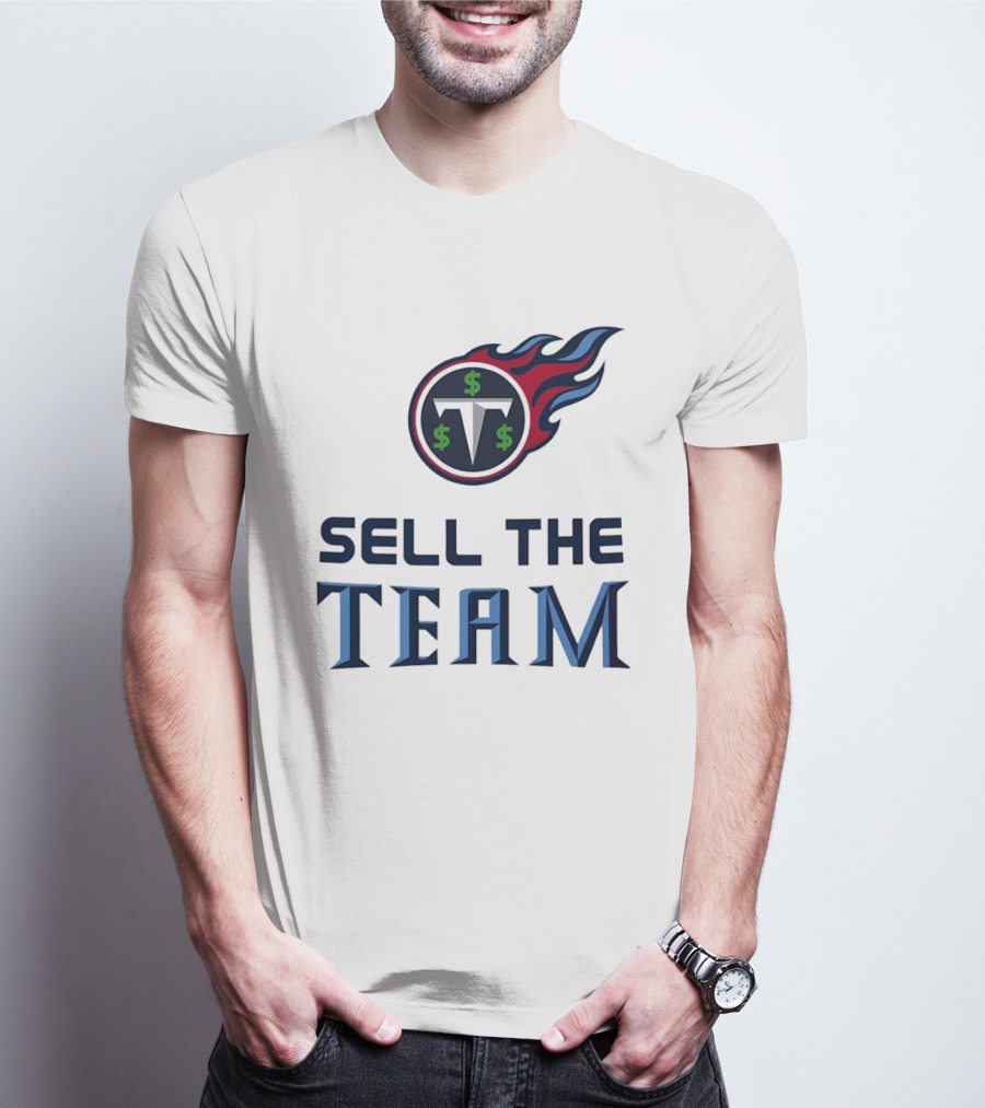 Tennessee Titans Sell The Team Dollar Symbol Flame T-Shirt