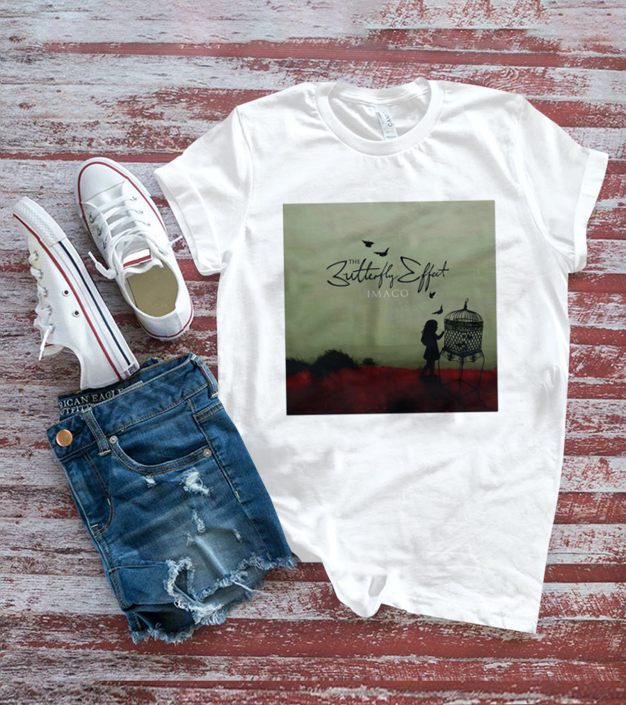 The Butterfly Effect IMAGO Silhouette With Birdcage And Butterflies T-Shirt