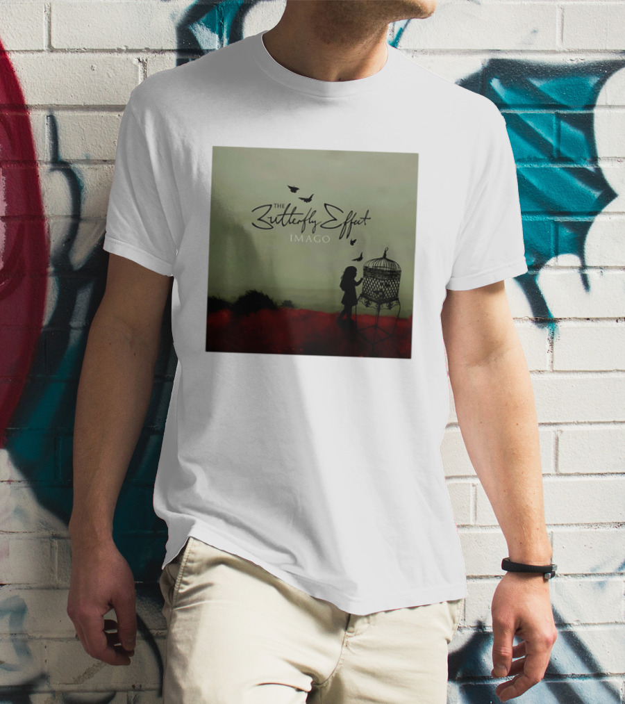 The Butterfly Effect IMAGO Silhouette With Birdcage And Butterflies T-Shirt