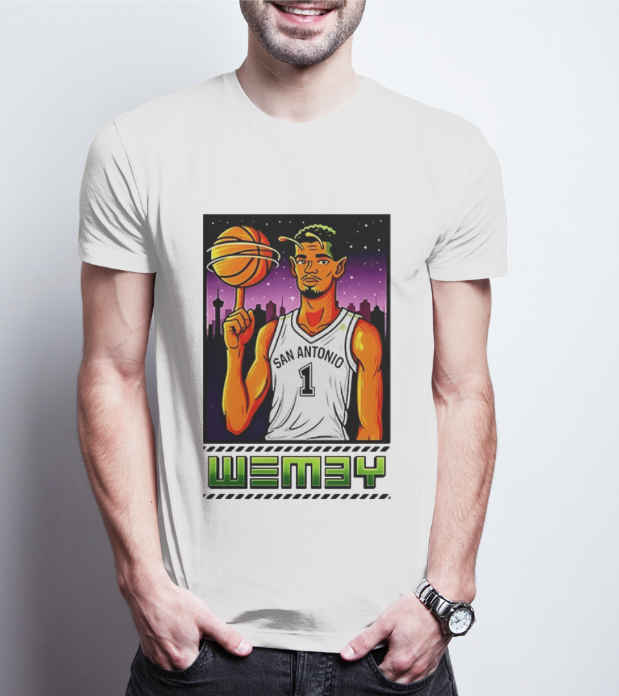 Wemby No 1 San Antonio Basketball Alien T-Shirt