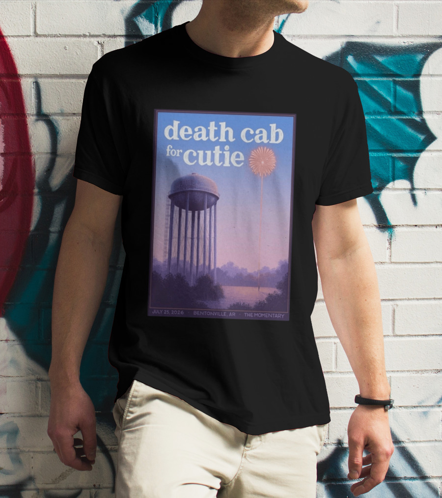 Death Cab For Cutie July 25 2026 The Momentary Bentonville AR Water Tower Firework T-Shirt