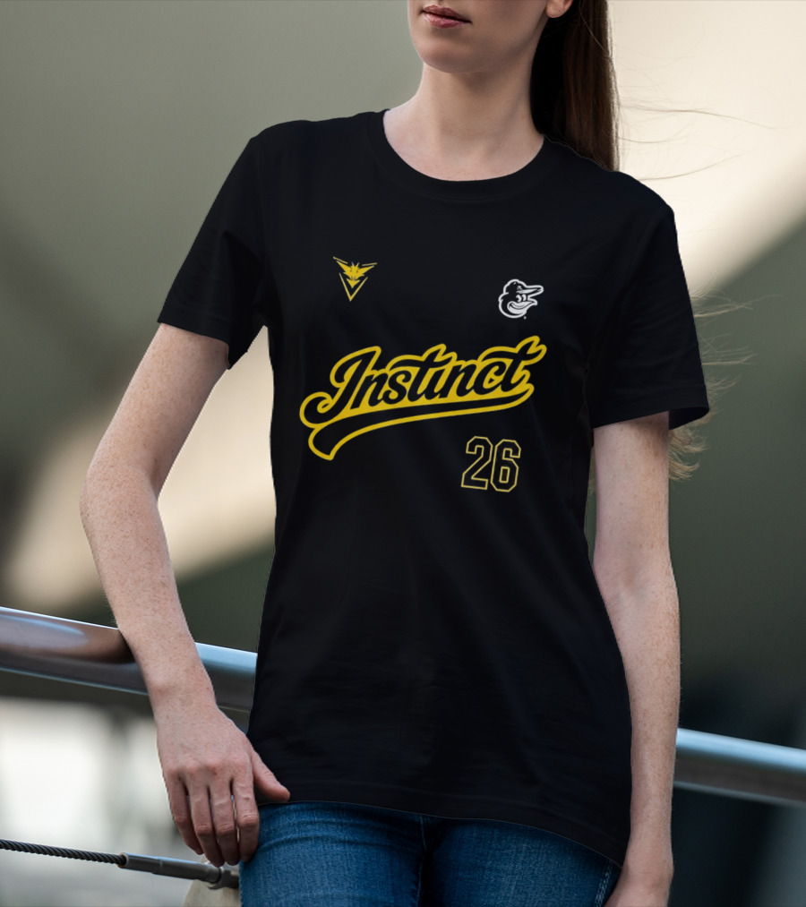 2026 Instinct Orioles Pokémon GO Night Team Yellow 26 T-Shirt