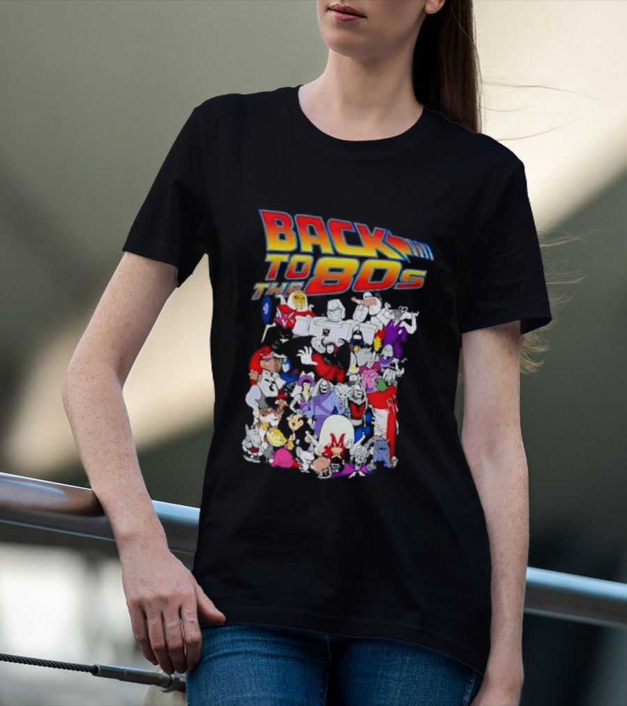 Back To The 80s Various Cartoon Villains Retro Nostalgia T-Shirt
