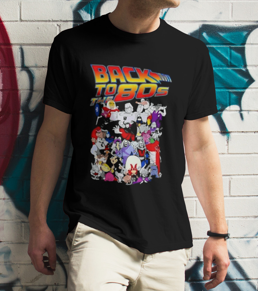 Back To The 80s Various Cartoon Villains Retro Nostalgia T-Shirt