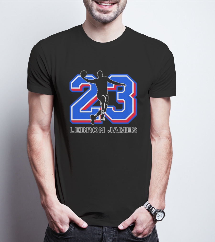 LeBron James 23 Basketball Dunk T-Shirt