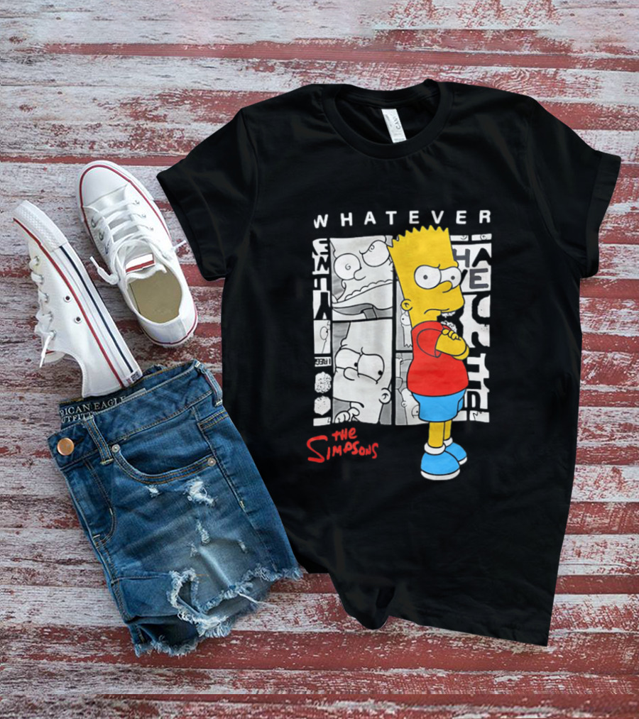 Whatever The Simpsons Bart Simpson Attitude T-Shirt
