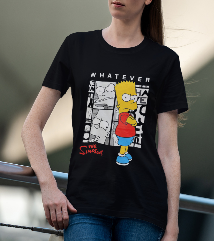 Whatever The Simpsons Bart Simpson Attitude T-Shirt