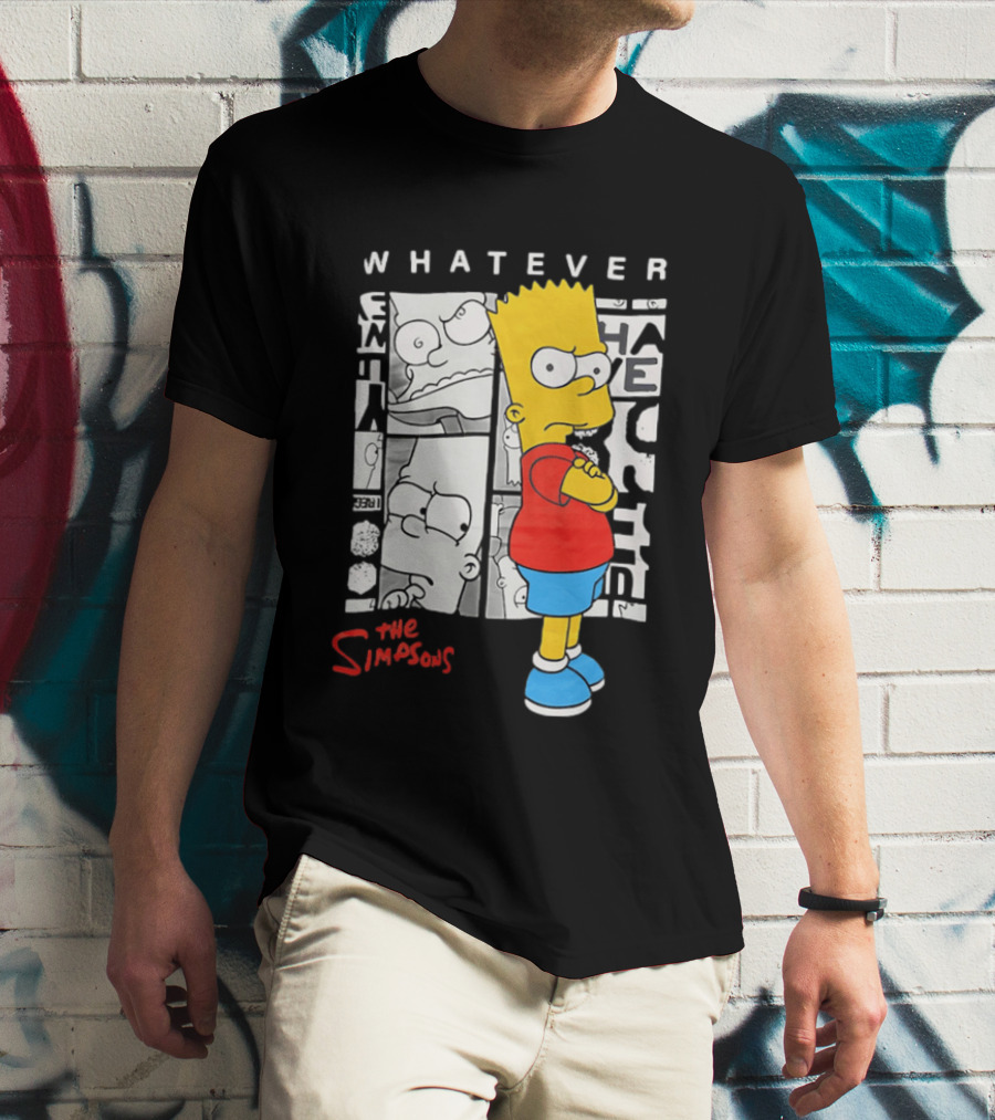 Whatever The Simpsons Bart Simpson Attitude T-Shirt