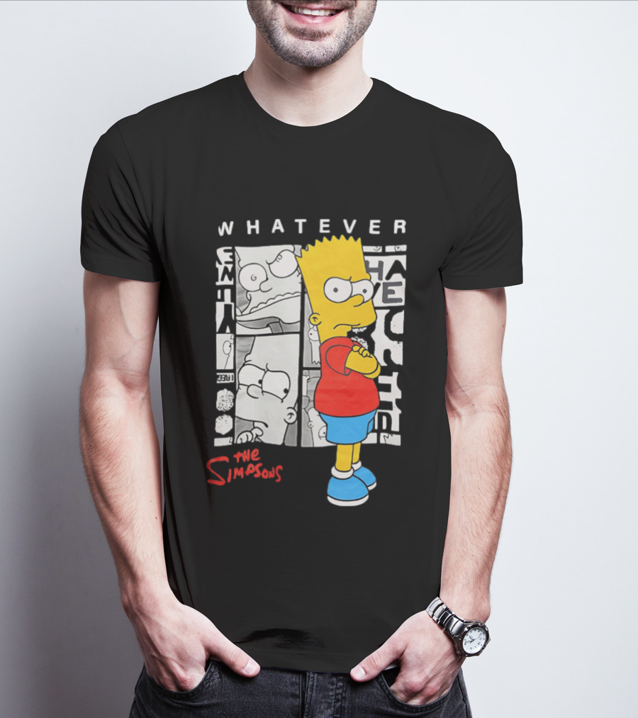 Whatever The Simpsons Bart Simpson Attitude T-Shirt