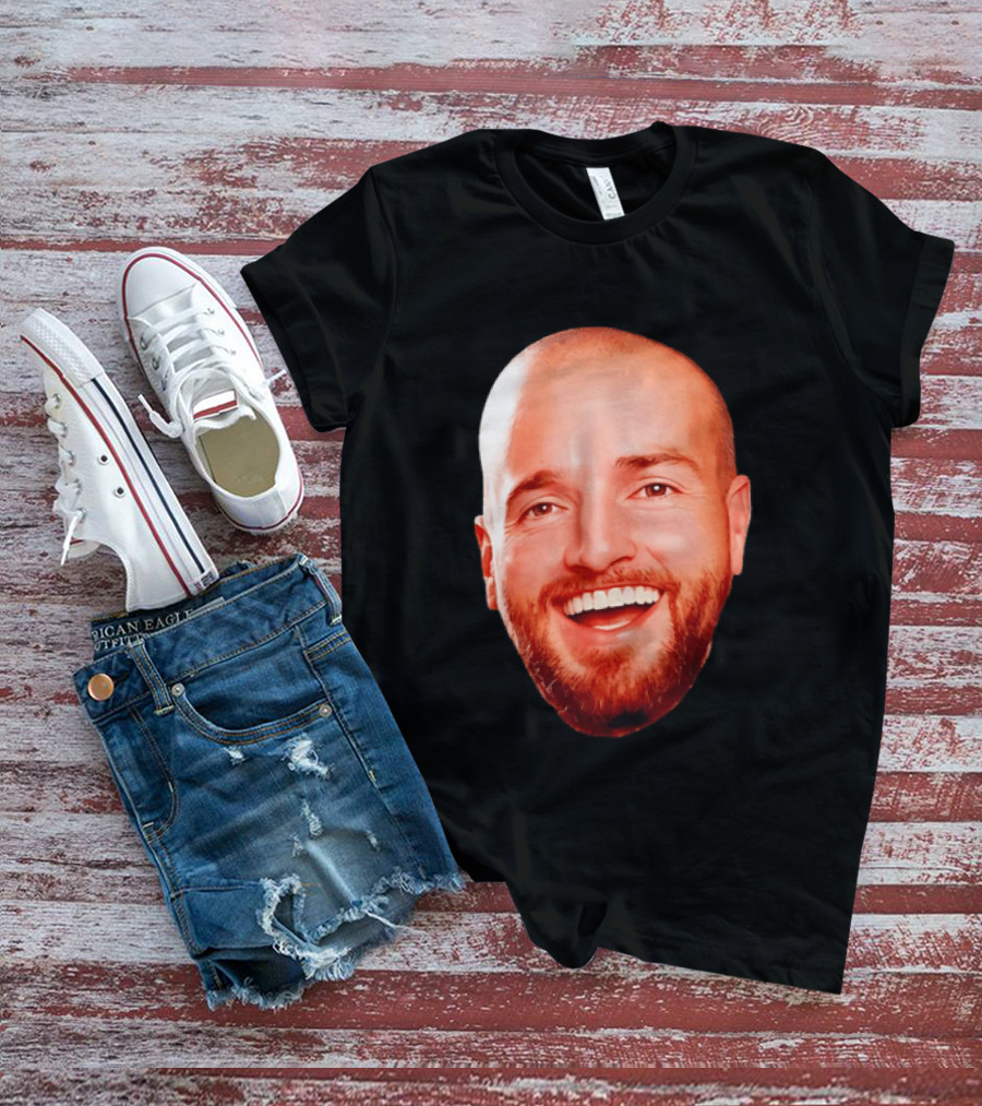The Smiling Man Happy Face Bold Expression T-Shirt