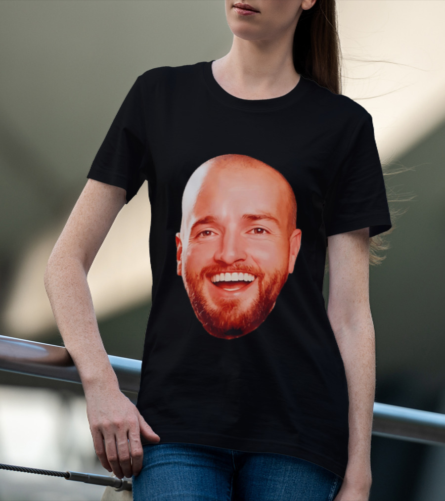 The Smiling Man Happy Face Bold Expression T-Shirt
