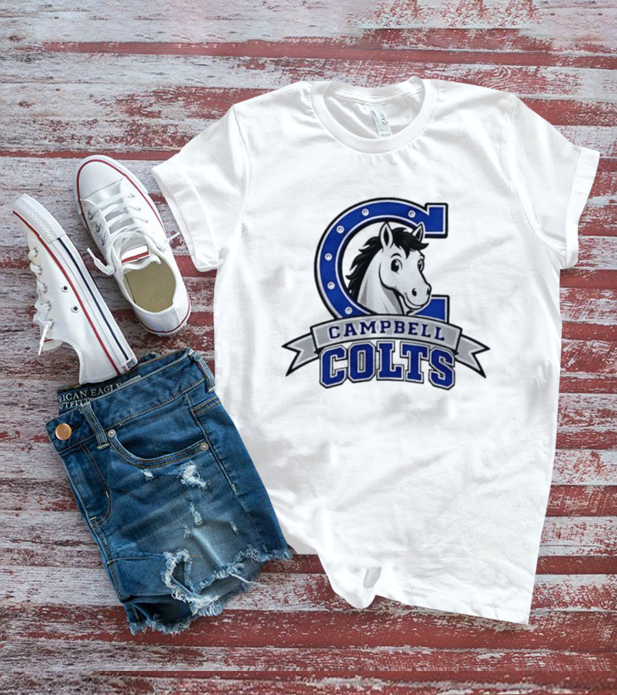 Campbell Colts Athletic Horse T-Shirt