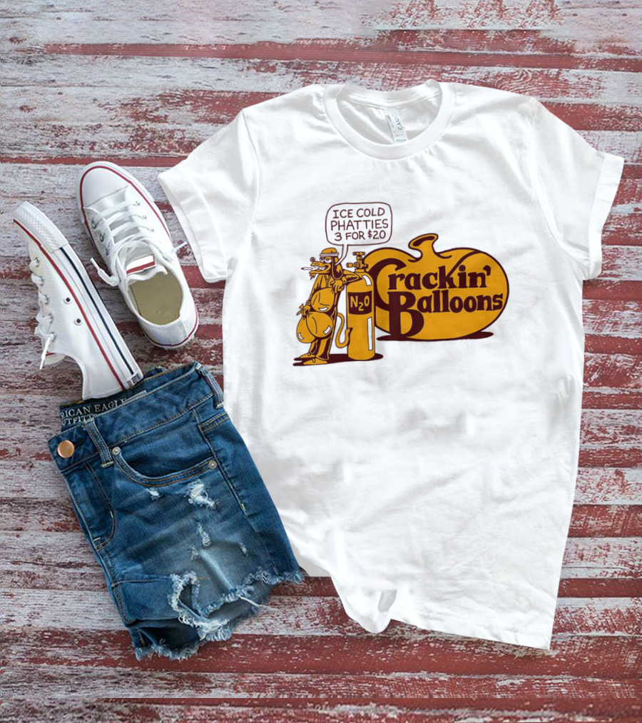 Cracker Barrel Crackin' Balloons Ice Cold Phatties N2O 3 For $20 T-Shirt