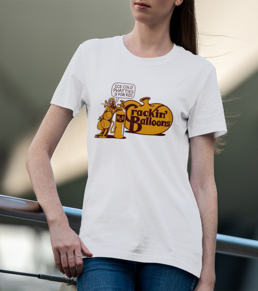 Cracker Barrel Crackin' Balloons Ice Cold Phatties N2O 3 For $20 T-Shirt