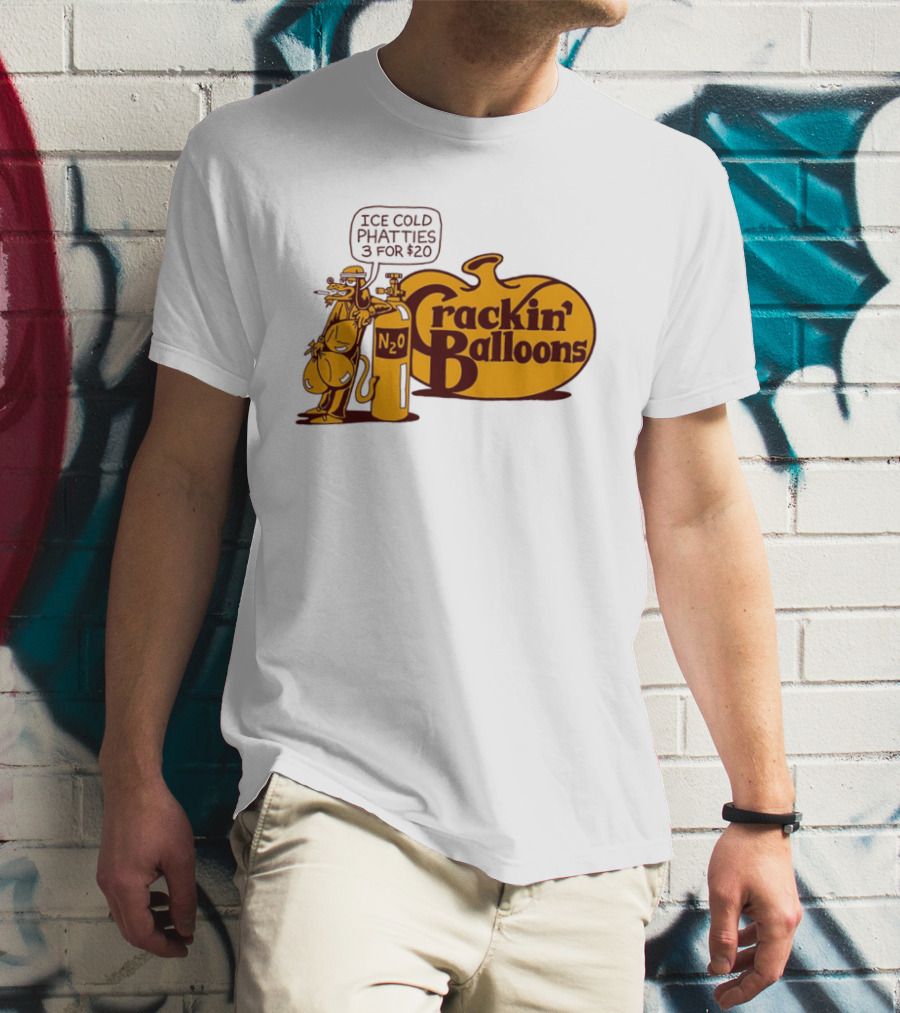 Cracker Barrel Crackin' Balloons Ice Cold Phatties N2O 3 For $20 T-Shirt
