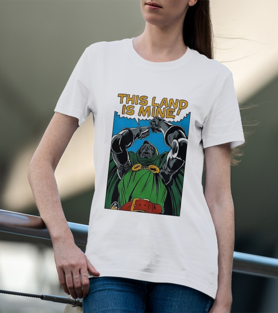 Doctor Doom Marvel Studios This Land Is Mine Vintage Comic T-Shirt