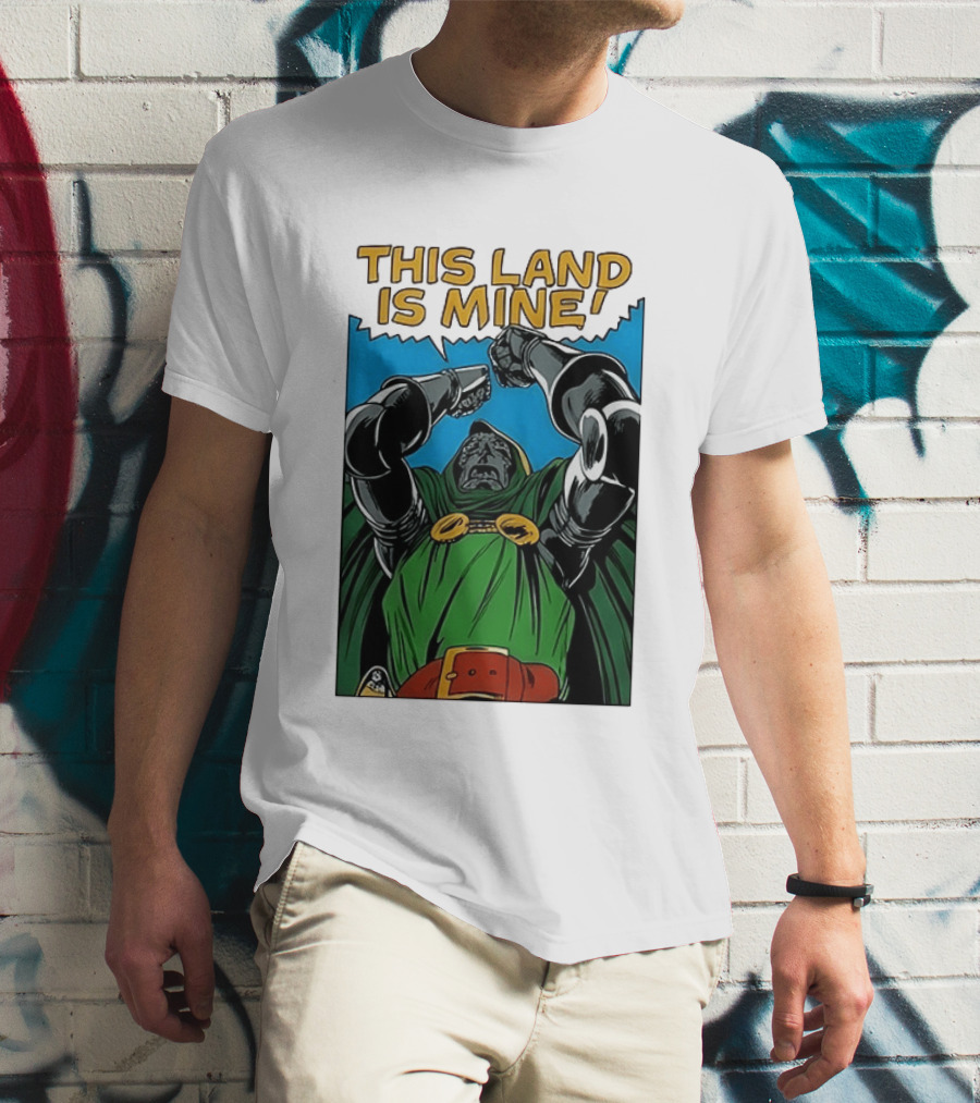 Doctor Doom Marvel Studios This Land Is Mine Vintage Comic T-Shirt