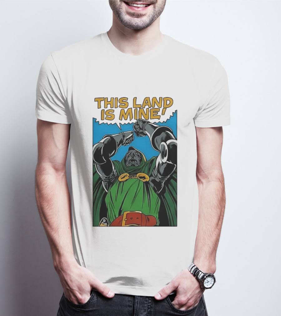 Doctor Doom Marvel Studios This Land Is Mine Vintage Comic T-Shirt