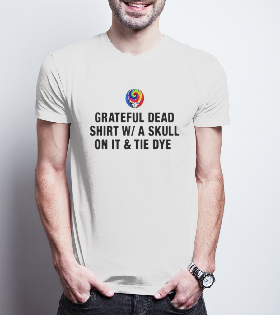 Grateful Dead Skull Tie Dye Spiral T-Shirt