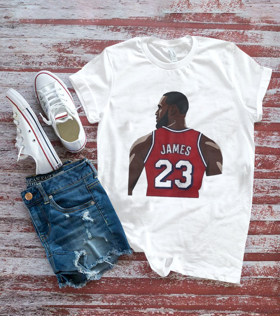 LeBron James 23 Philadelphia 76ers NBA Basketball Lakers Jersey T-Shirt