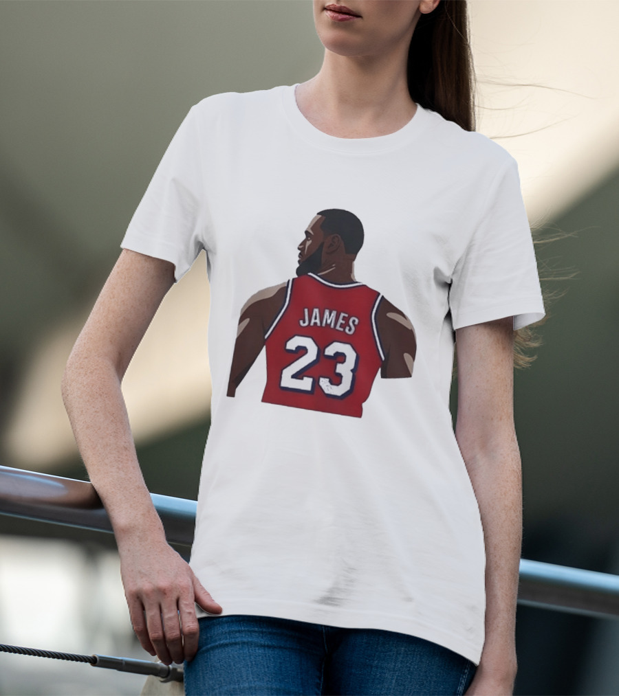 LeBron James 23 Philadelphia 76ers NBA Basketball Lakers Jersey T-Shirt