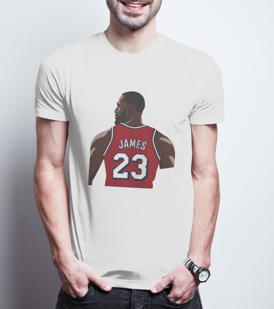 LeBron James 23 Philadelphia 76ers NBA Basketball Lakers Jersey T-Shirt
