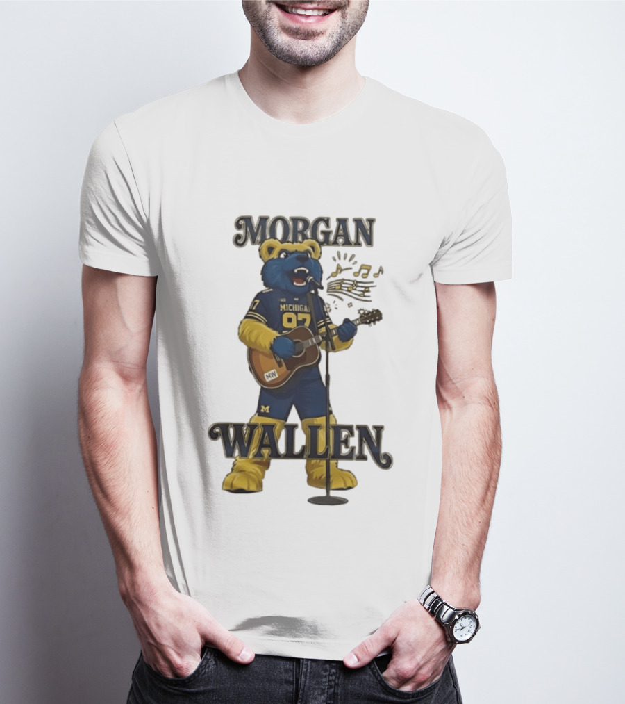 Michigan 97 Football Mascot Morgan Wallen Still The Problem Tour 2026 T-Shirt