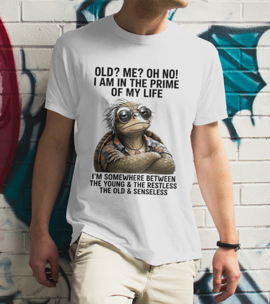 Old Me Oh No I Am In The Prime Of My Life Somewhere Between The Young And The Restless T-Shirt
