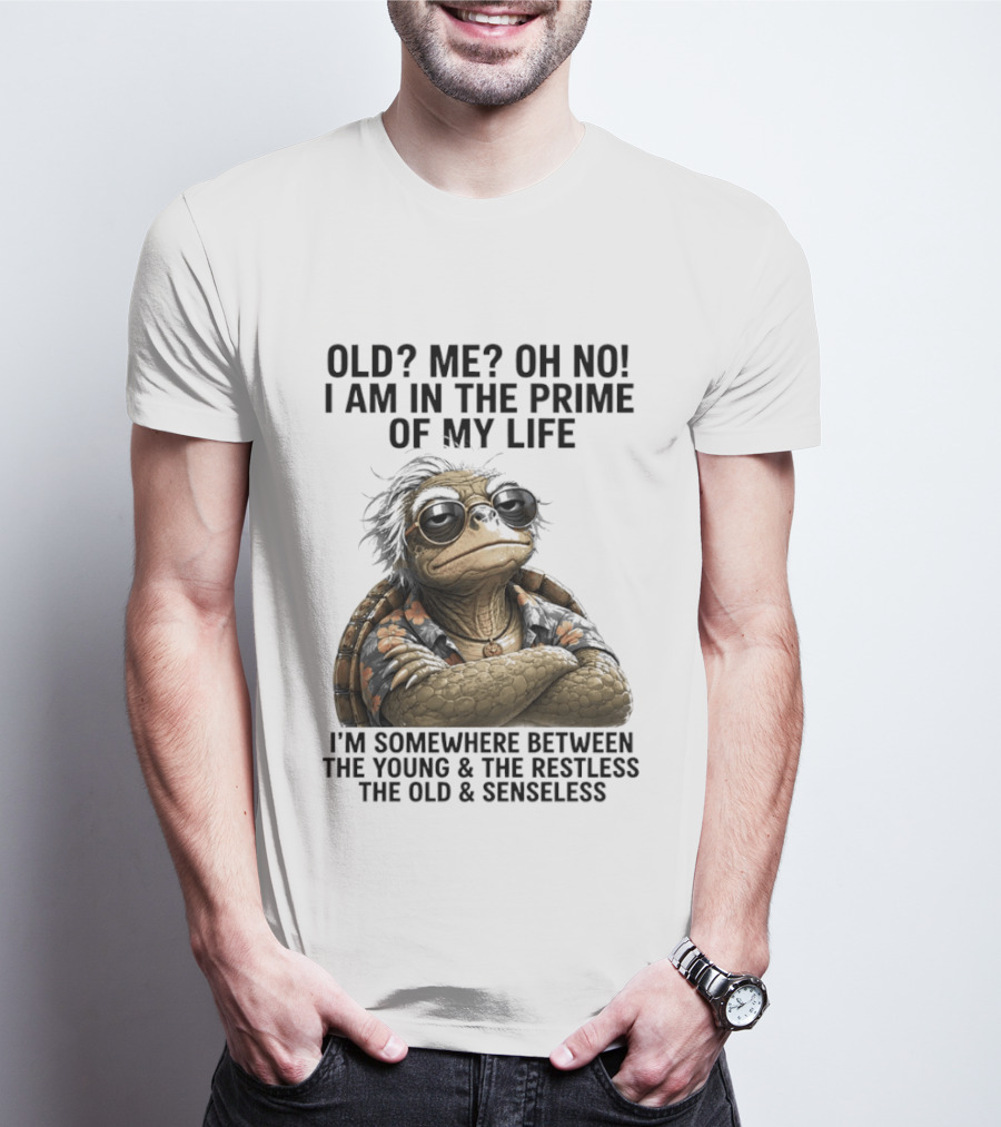 Old Me Oh No I Am In The Prime Of My Life Somewhere Between The Young And The Restless T-Shirt