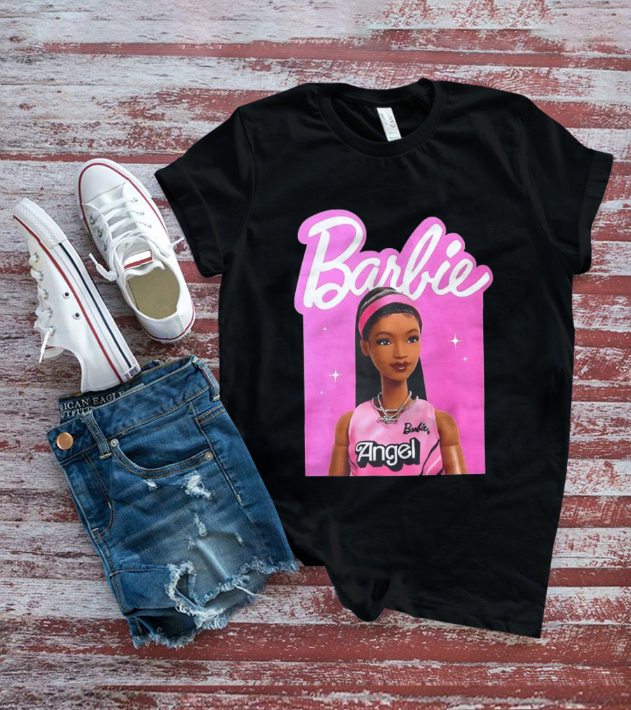 Angel Reese Barbie Doll Basketball Jersey Pink T-Shirt