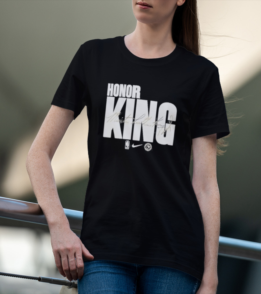 Anthony Edwards NBA Philadelphia 76ers Honor King Martin Luther King Jr Team Issued T-Shirt