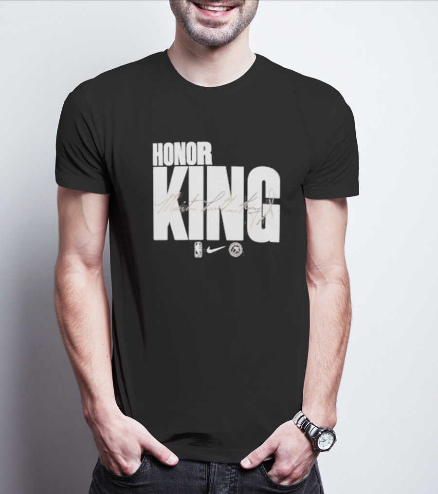 Anthony Edwards NBA Philadelphia 76ers Honor King Martin Luther King Jr Team Issued T-Shirt