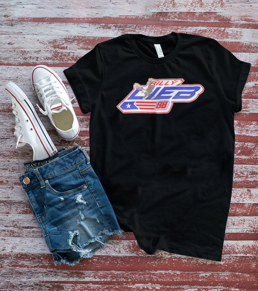 Billy Lieb No 88 Racing Driver American Eagle And Flag T-Shirt