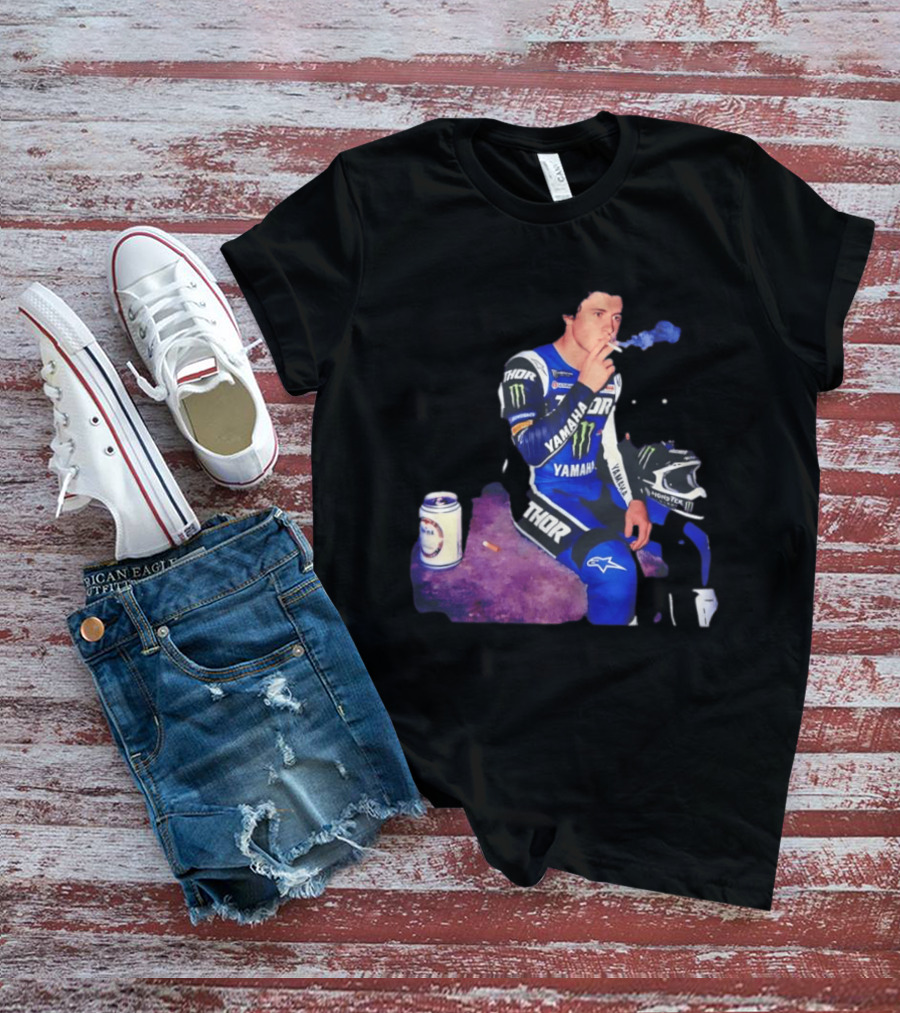 Haiden Deegan Yamaha Thor Monster Energy Smoking Image T-Shirt