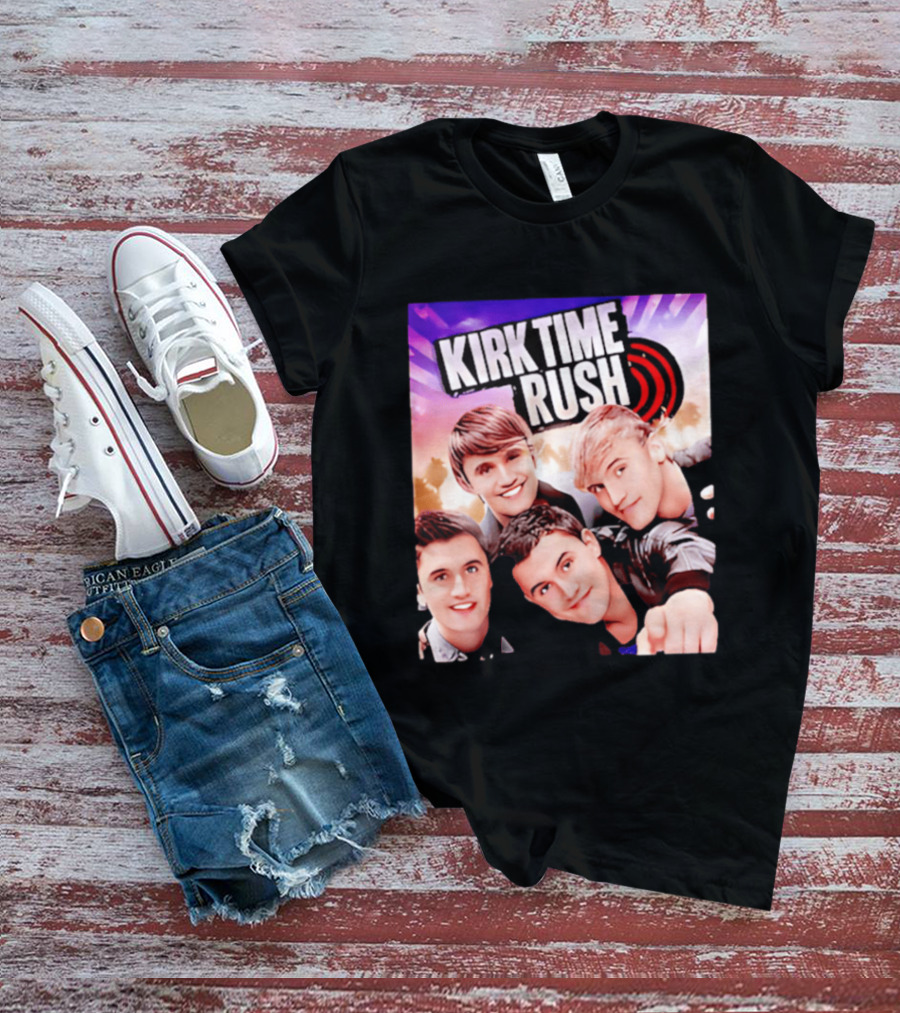 Kirk Time Rush Band Members With Palm Trees T-Shirt